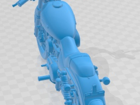 할리 데이비슨 스포츠스터 1200 2010 인쇄용 오토바이 3D 프린트 모델