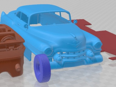 Cadillac Deville Coupe 1953 Printable Car 3D Print Model