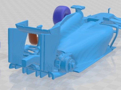 포뮬러 1 페라리 2014 인쇄 가능한 자동차 3D 프린트 모델