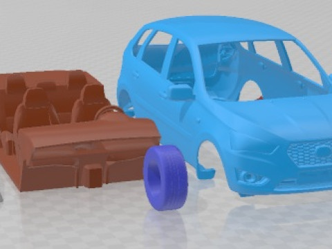 Datsun Mi Do 2015 Yazdırılabilir Araba 3D Baskı Modeli