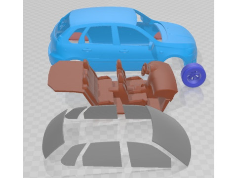 Datsun Mi Do 2015 Yazdırılabilir Araba 3D Baskı Modeli