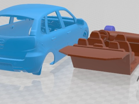 Datsun Mi Do 2015 Yazdırılabilir Araba 3D Baskı Modeli