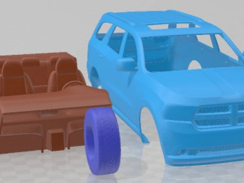 Dodge Durango 2011 Printable Car 3D Print Model