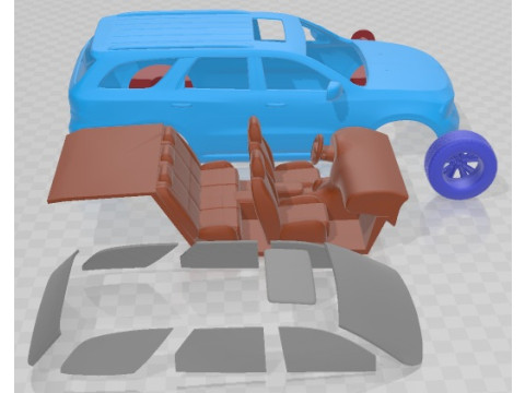 Carro para imprimir Dodge Durango 2011 Modelo de Impressão 3D