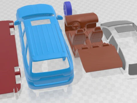 Dodge Durango 2011 Printable Car 3D Print Model