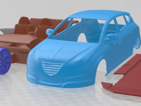 Coche Imprimible Chrysler Delta 2012 Modelo de impresión 3D