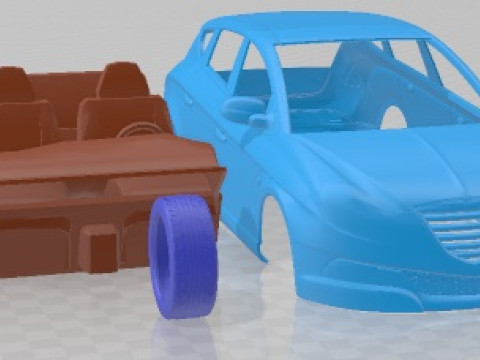 Chrysler Delta 2012 Printable Car 3D Print Model
