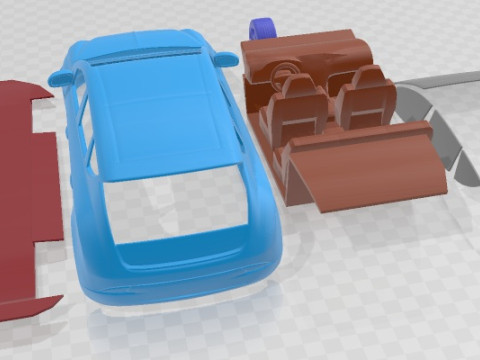 Chrysler Delta 2012 Printable Car 3D Print Model