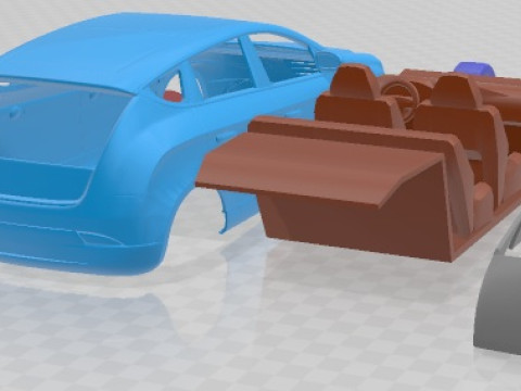 Chrysler Delta 2012 Printable Car 3D Print Model