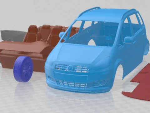 Автомобиль для печати Fiat Idea 2011 3D Принт Модель