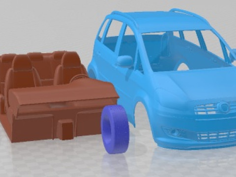 Fiat Idea 2011 Printable Car 3D Print Model