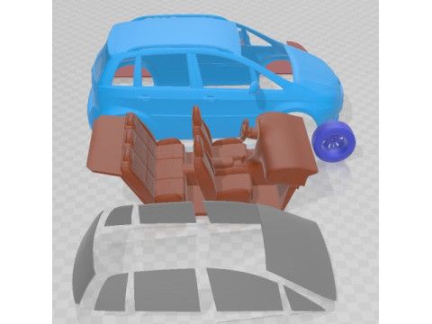 Fiat Idea 2011 Printable Car 3D Print Model