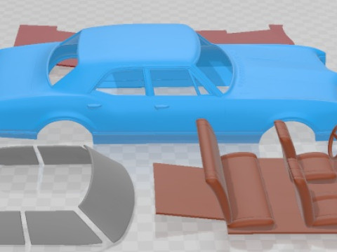 올즈모빌 88 델몬트 세단 1967 인쇄 가능한 자동차 3D 프린트 모델