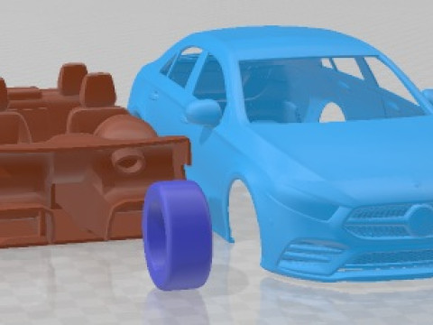 Mercedes Benz A Class L Sedan 2019 для друку 3D Принт Модель