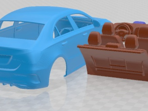 Mercedes Benz A Class L Sedan 2019 для друку 3D Принт Модель