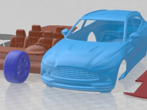 Aston Martin DBX Straight Six 2022 Voiture imprimable Modèles 3D en vedette