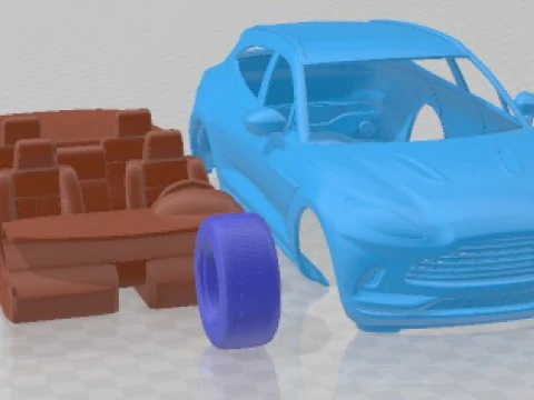 Aston Martin DBX Straight Six 2022 Printable Car 3D Print Model