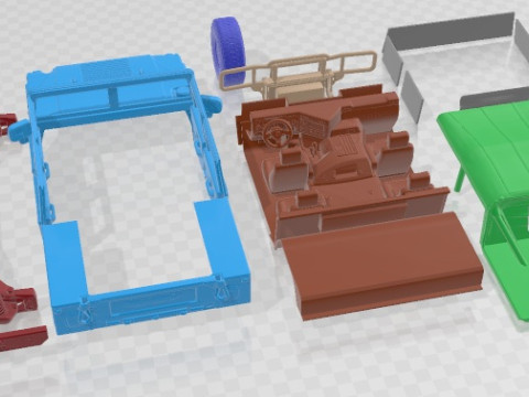 Hummer H1 1992 Printable Car 3D Print Model