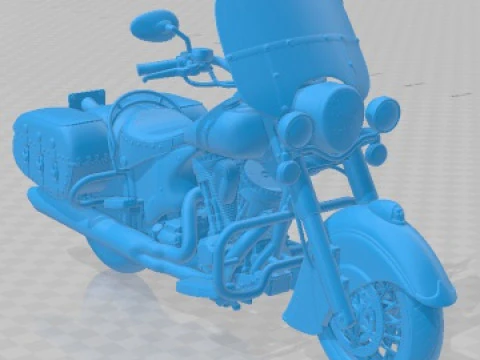 Indian Chief Vintage 2012 Printable Motorbike 3D Print Model