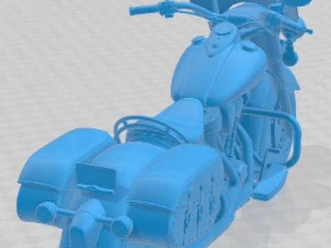 Indian Chief Vintage 2012 Printable Motorbike 3D Print Model