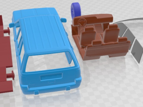 Jeep Grand Cherokee Limited 1993 Printable Car 3D Print Model