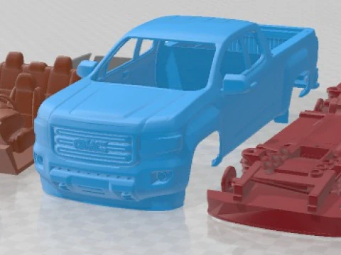 GMC Canyon 2015 Printable Car 3D Print Model