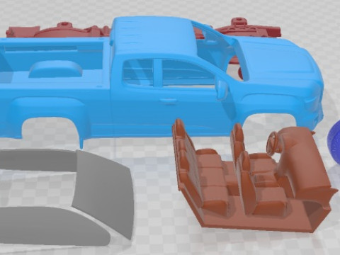 Coche Imprimible GMC Canyon 2015 Modelo de impresión 3D