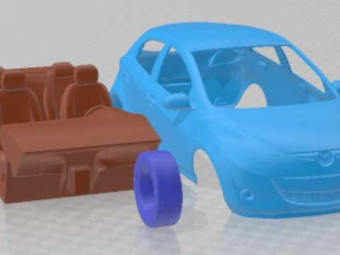 Mazda 2 2011 Printable Car 3D Print Model