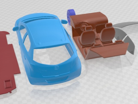 Mazda 2 2011 Printable Car 3D Print Model
