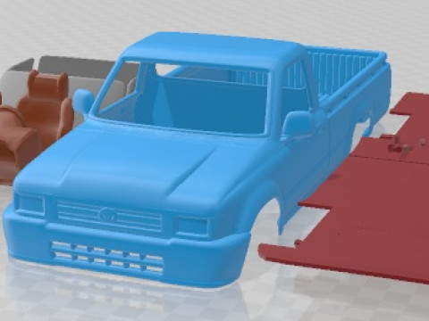 Mobil Cetak Toyota Hilux 1988 Model Cetak 3D