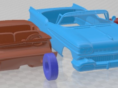 Oldsmobile 88 1958 кабріолет для друку 3D Принт Модель