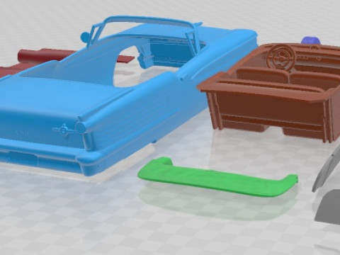 Oldsmobile 88 1958 кабріолет для друку 3D Принт Модель