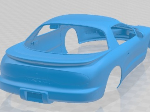 ポンティアック ファイアバード フォーミュラ 1993 印刷可能なボディカー 3Dプリントモデル