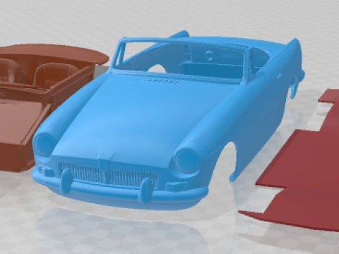 Coche imprimible MG MGB 1962 Modelo de impresión 3D