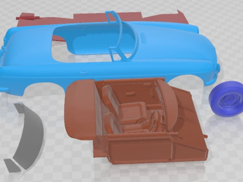 Voiture imprimable MG MGB 1962 Modèles 3D en vedette