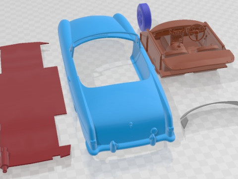 Voiture imprimable MG MGB 1962 Modèles 3D en vedette