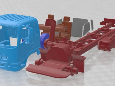 Mitsubishi Fuso FK13 2010 Printable Truck 3D Print Model