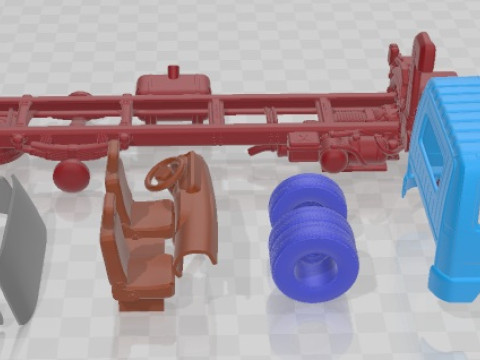 Mitsubishi Fuso FK13 2010 Printable Truck 3D Print Model