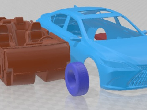 Автомобиль для печати Lexus ES Hybrid 2021 3D Принт Модель