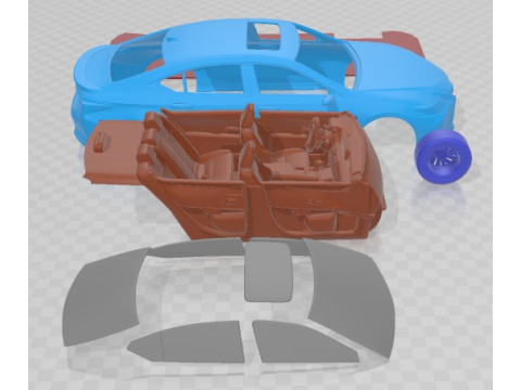 Автомобиль для печати Lexus ES Hybrid 2021 3D Принт Модель