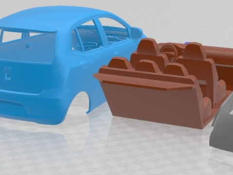 ヒュンダイ i10 2009 印刷可能な車 3Dプリントモデル