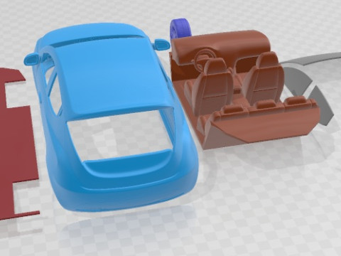 Lancia Ypsilon 2012 인쇄 가능한 자동차 3D 프린트 모델