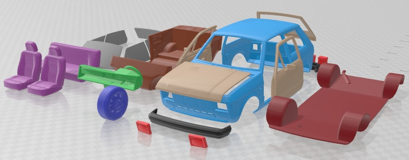 Yugo Koral 55 Modelo de Impressão 3D .c4d .max .obj .3ds .fbx .stl .blend