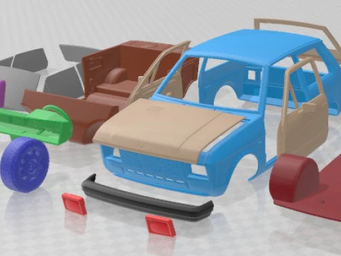 Yugo Koral 55 3D Print Model