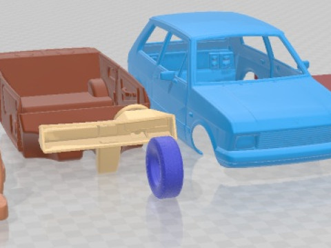 Carro imprimível Yugo Koral 55 Modelo de Impressão 3D