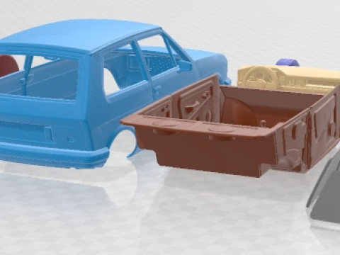 Carro imprimível Yugo Koral 55 Modelo de Impressão 3D