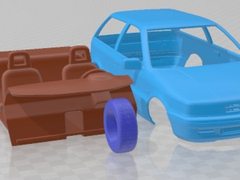 三菱 Colt 1988 可打印汽车 3D 打印模型