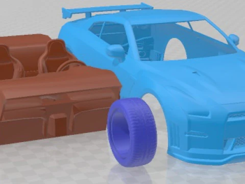 Nissan GT-R Nismo 2015 Printable Car 3D Print Model