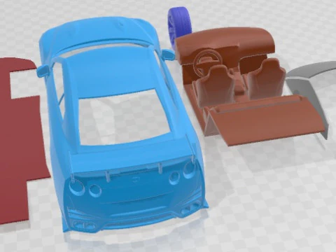 Nissan GT-R Nismo 2015 Printable Car 3D Print Model