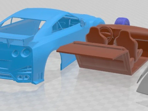 Nissan GT-R Nismo 2015 Printable Car 3D Print Model
